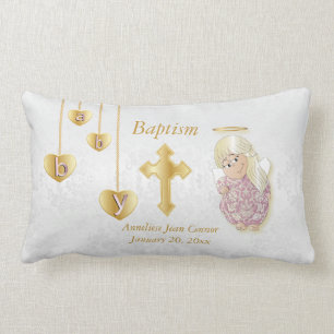 Little Angel Girl Baptism Design Kussen