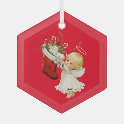 Little Angel Kerstglas Ornament (Voorkant)