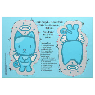 Little Angel... kleine duivel Kitty Cat Doll Kit Stof