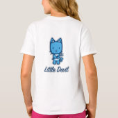 "Little Angel...Little Devil" Sweatshirt voor meis (Achterkant)