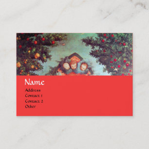 LITTLE ANGELS MONOGRAM antiek blauw rood geel Visitekaartje