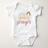 Little Answered Prayer Rainbow Cute Fun Romper (Voorkant)