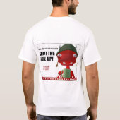 Little Army Devil (op de rug) T-shirt (Achterkant)