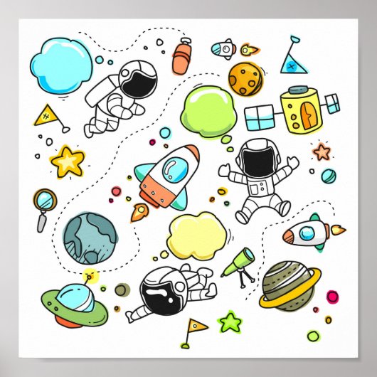 Little Astronaut Poster (Voorkant)