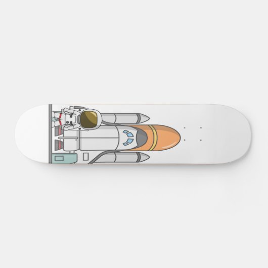 Little Astronaut & Spaceship Skateboard (Horizontaal)