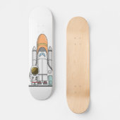 Little Astronaut & Spaceship Skateboard (Voorkant)