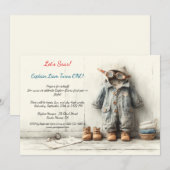 Little Aviator 1e verjaardagsfeestje Kaart (Voorkant / Achterkant)