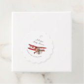 Little Aviator Baby shower Bedankjes Labels (In situ)