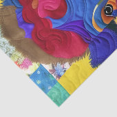 Little Baby Bison Quilt like Design Tissuepapier (Detail)