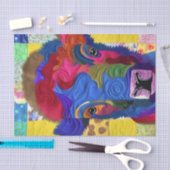 Little Baby Bison Quilt like Design Tissuepapier (Craft)