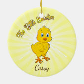 Little Baby Chicken Keramisch Ornament (Achterkant)