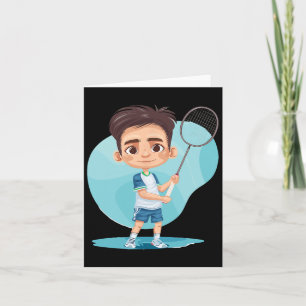 Little Badminton Player Shuttle Game voor jongens Kaart