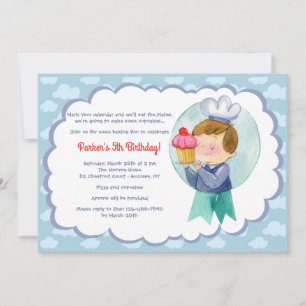 Little Baker Invitation Kaart
