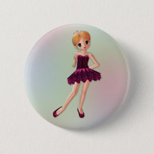 Little Ballerina 2 Ronde Button 5,7 Cm