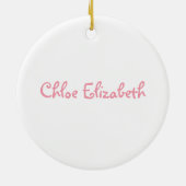 Little Ballerina Keramisch Ornament (Achterkant)