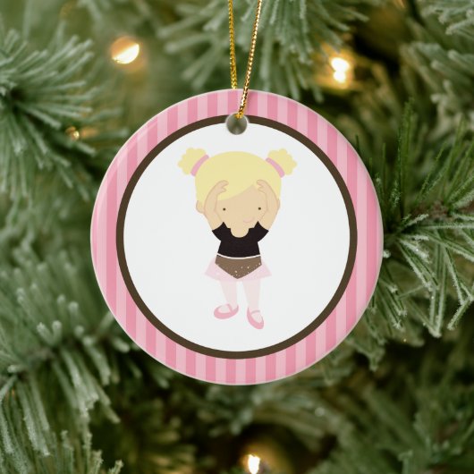 Little Ballerina Keramisch Ornament (Boom)