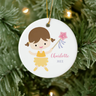 Little Ballerina-kerstversiering Keramisch Ornament