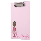 Little Ballerina Personalized Tutu Ballet Dancer Klembord (Links)