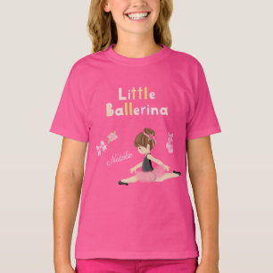Little Ballerina Pink Ballet Girls Nom T-shirt