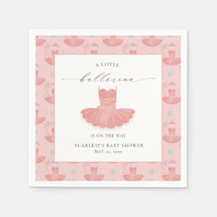Little Ballerina Tutu Girl Baby shower servetten