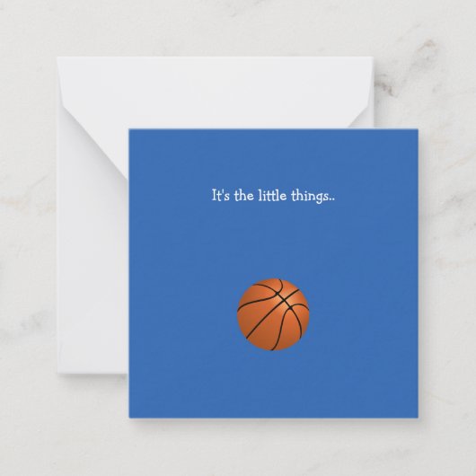 Little Basketball Merci Carte Note (Devant)