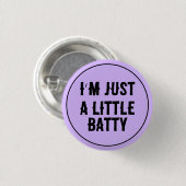 Little Batty Pastel Gothic Ronde Button 3,2 Cm (Voorkant /achterkant)