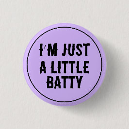 Little Batty Pastel Gothic Ronde Button 3,2 Cm