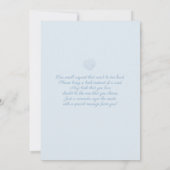 Little Beach Baby shower Boy Kaart (Achterkant)