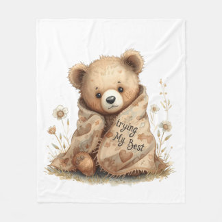 little bear fleece deken
