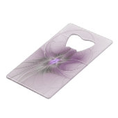Little Beauty Modern Mauve Gray Fractal Art Flower (Devant Angle)