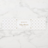 Little Bee Honey Baby shower Gunsten Waterfles Etiket (Enkel label)