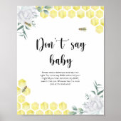 Little BEE Zeg geen baby Poster (Voorkant)