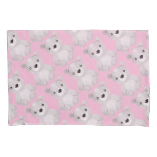 Little Beer Baby Girl Pink Kussensloop