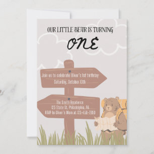 Little Beer Birthday Invitation Kaart