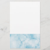 Little Beer Blue Floral Baby shower Game (Achterkant)