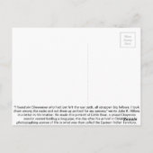 Little Beer, Cheyenne, 1875 Briefkaart (Achterkant)