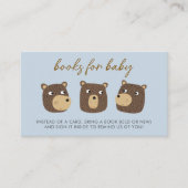 Little Beer Cub Baby shower Book Request Informatiekaartje (Voorkant)