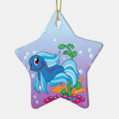 Little Betta Keramisch Ornament (Links)