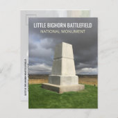 Little Bighorn Burial Monument Briefkaart (Voorkant / Achterkant)
