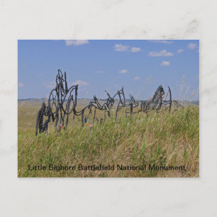 Little Bighorn-herdenkingspostkaart Briefkaart