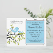 Little Bird Baby shower Uitnodiging (Staand voorkant)