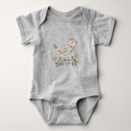 Little Bird Kleurrijke Bloemen Baby Bodysuit