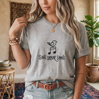 Little Bird Quote Unisex Grafische T-shirt
