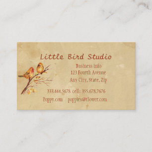Little Bird Studio Custom Visitekaartje