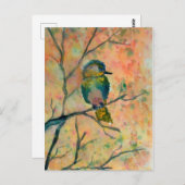 LIttle Bird waterverf Briefkaart (Voorkant / Achterkant)