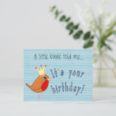 Little Birdie vertelde me Briefkaart (Staand voorkant)