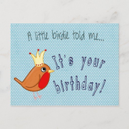 Little Birdie vertelde me Briefkaart (Voorkant)