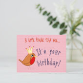 Little Birdie vertelde me Briefkaart (Staand voorkant)