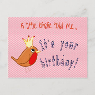 Little Birdie vertelde me Briefkaart