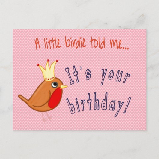 Little Birdie vertelde me Briefkaart (Voorkant)